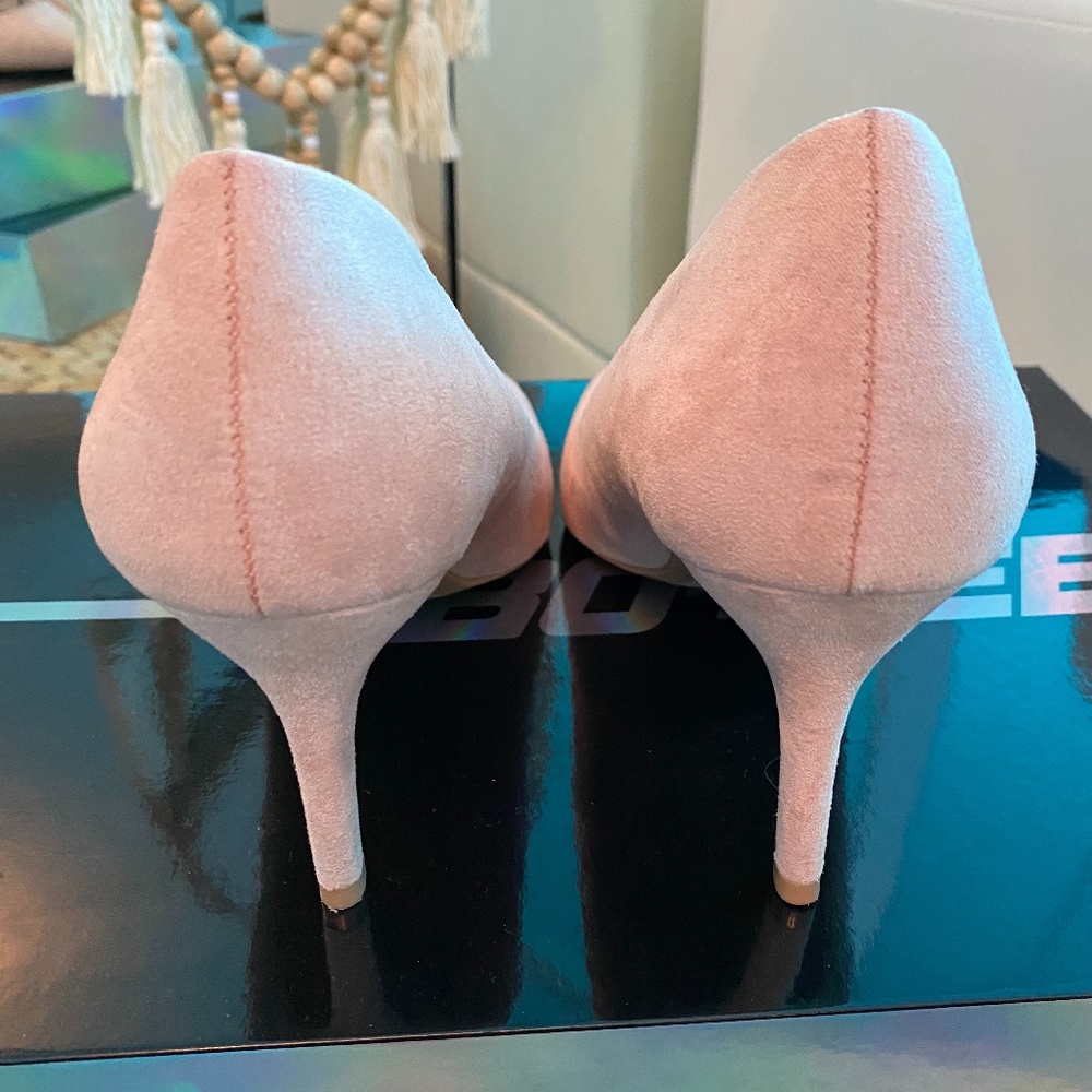 H&M Baby Pink Kitten Heels Size 8